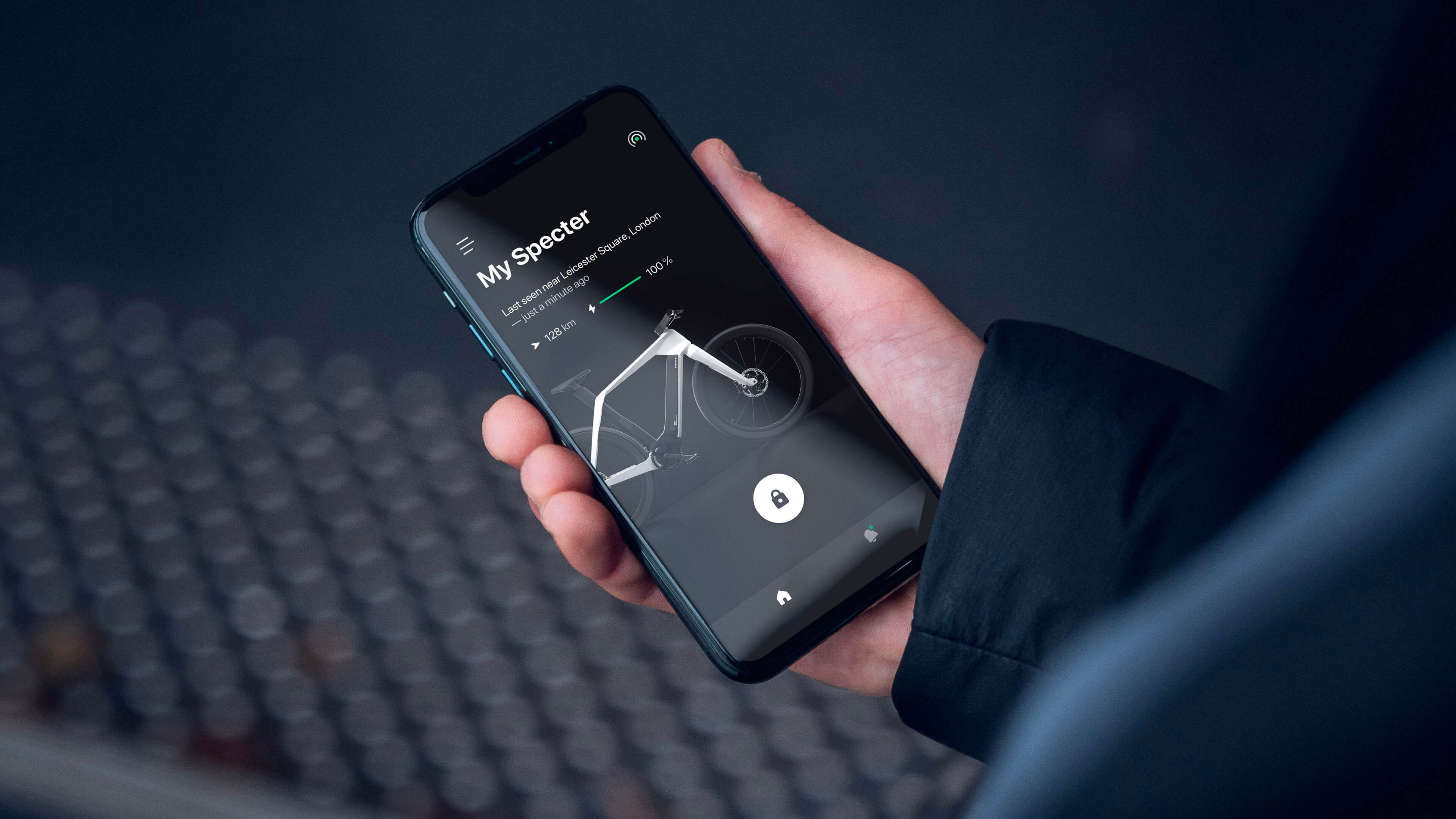 Specter applicatie op smartphone