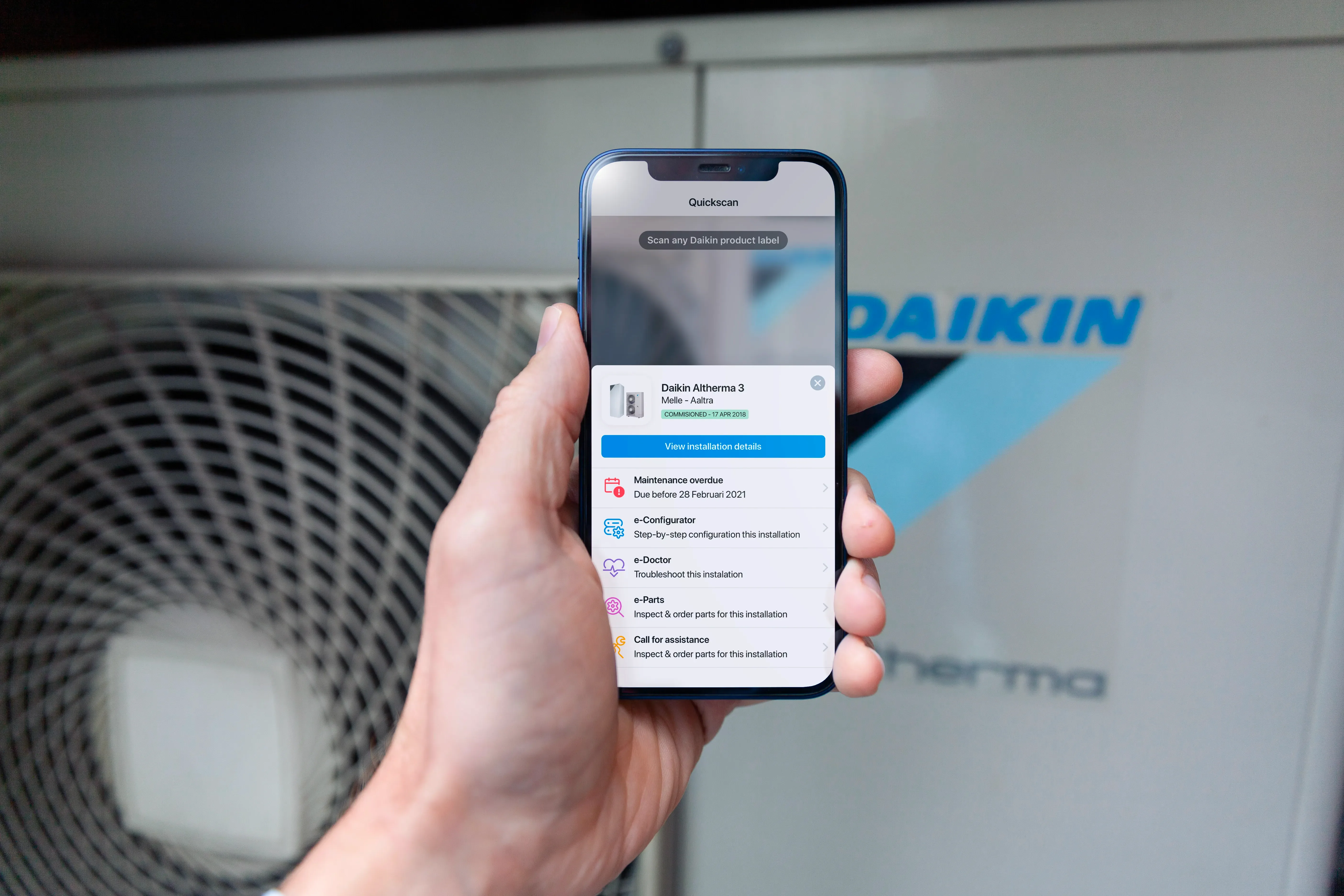 Daikin eCare installer app