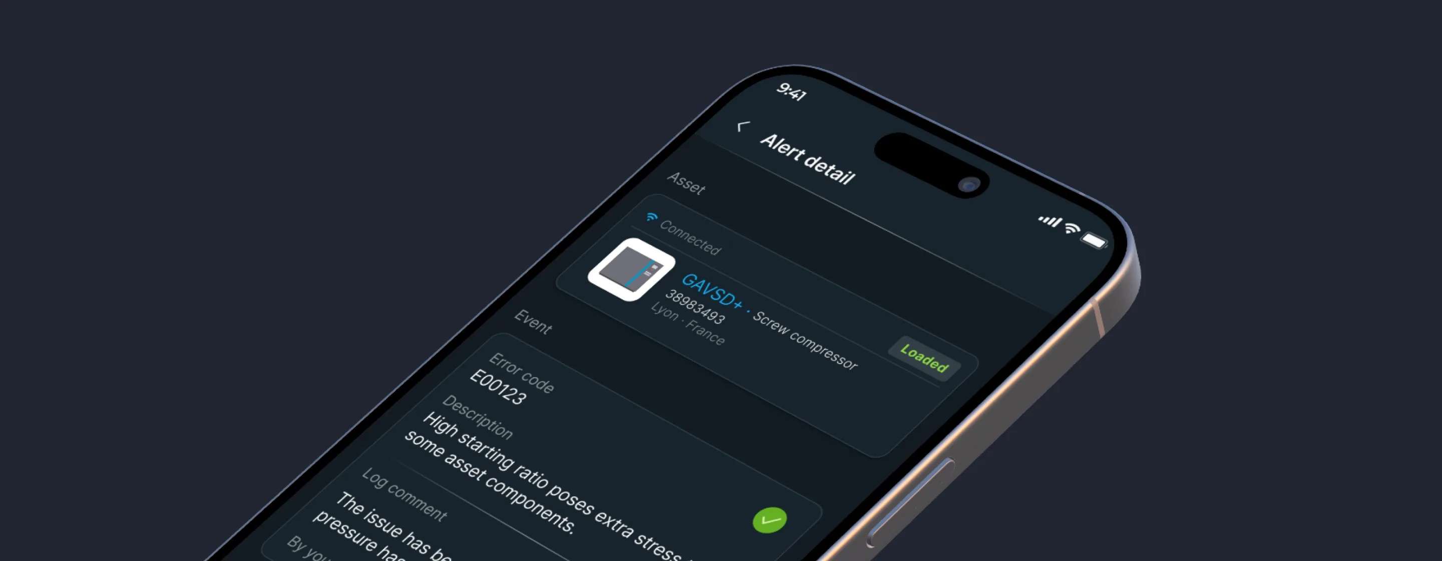 Specter applicatie op smartphone